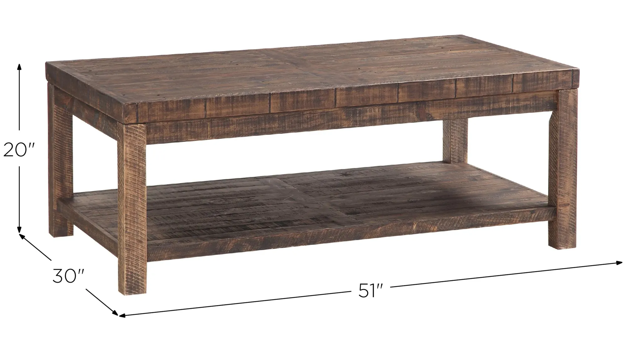 Craster Reclaimed Wood Rectangular Coffee Table