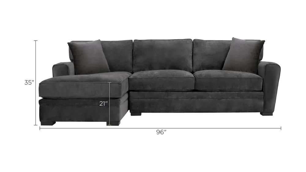 Artemis II 2-pc. Sectional Dimensions