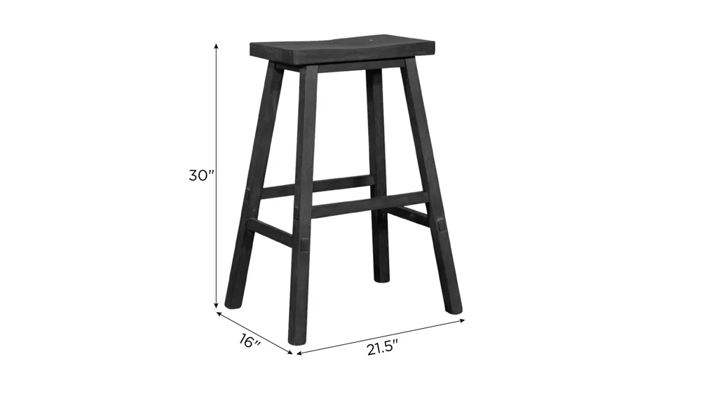 Creations II Sawhorse Counter Stool Dimensions