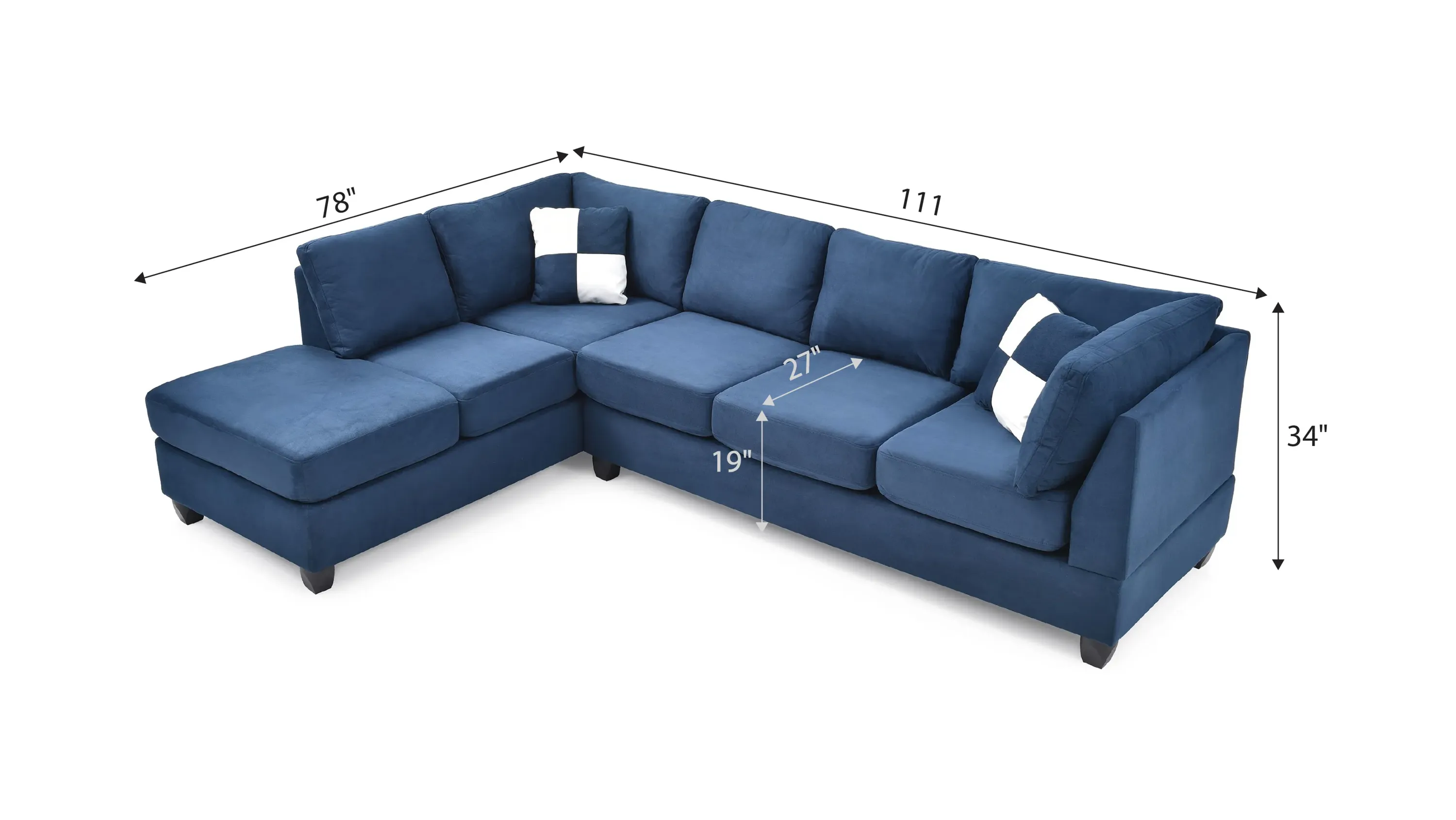 Malone 2-pc. Reversible Sectional Sofa | Raymour & Flanigan