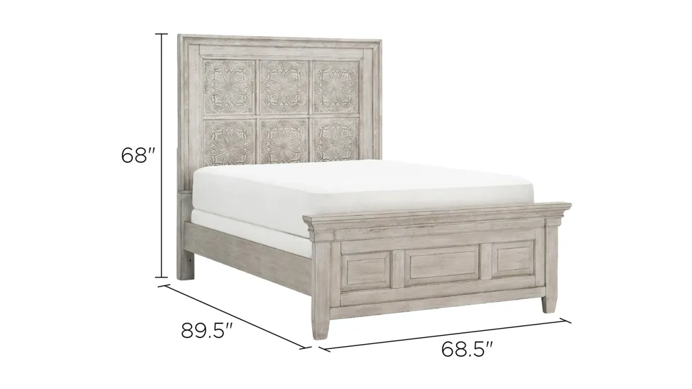 Magnolia Park Carved Panel Bed Dimensions