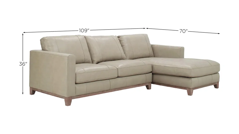 Ryland 2-pc. Sectional Dimensions