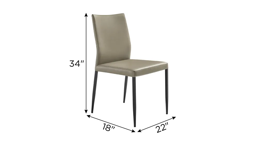 Kash Dining Chair - Set of 2 Dimensions
