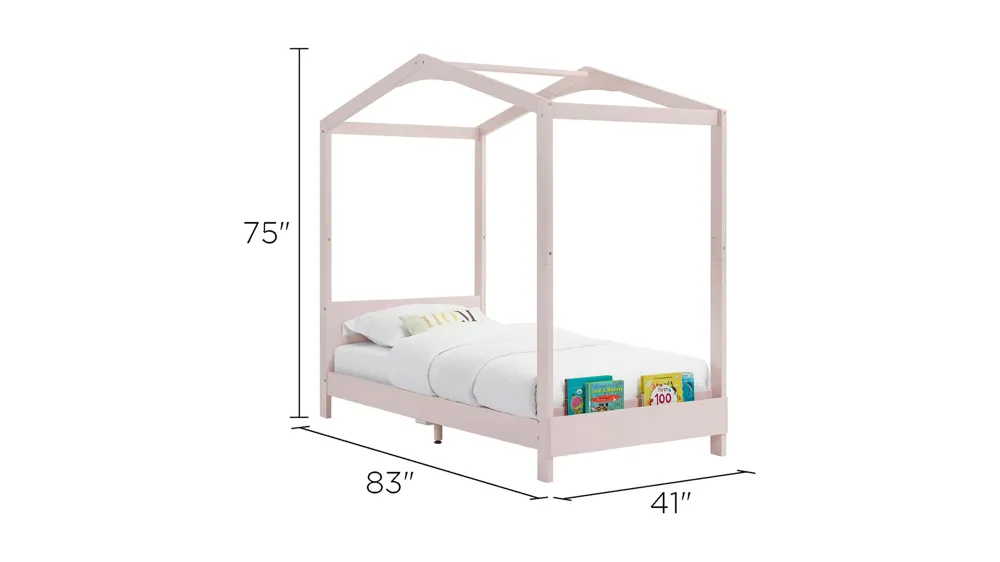 Poppy House Bed by Delta Children Dimensions