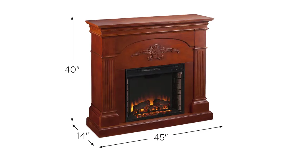 Lucca Electric Fireplace Dimensions