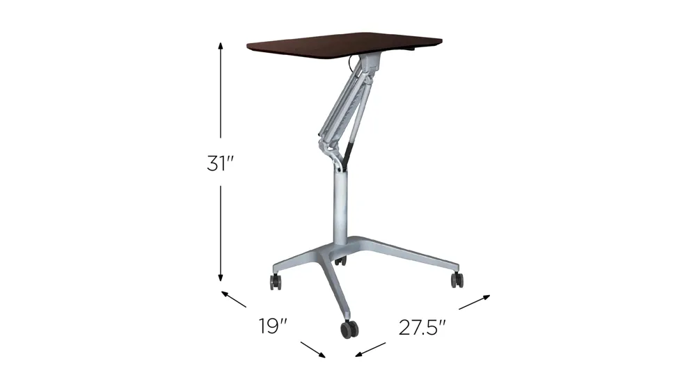 Enola Adjustable Mobile Desk Dimensions