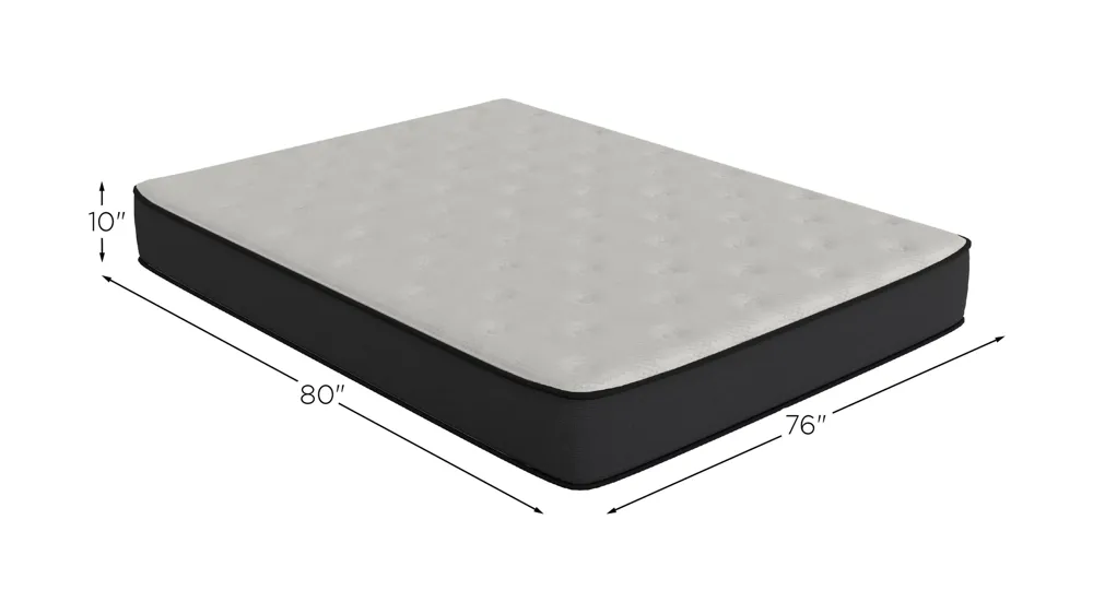 SleepInc. 10-inch Medium Hybrid Mattress in a Box Dimensions