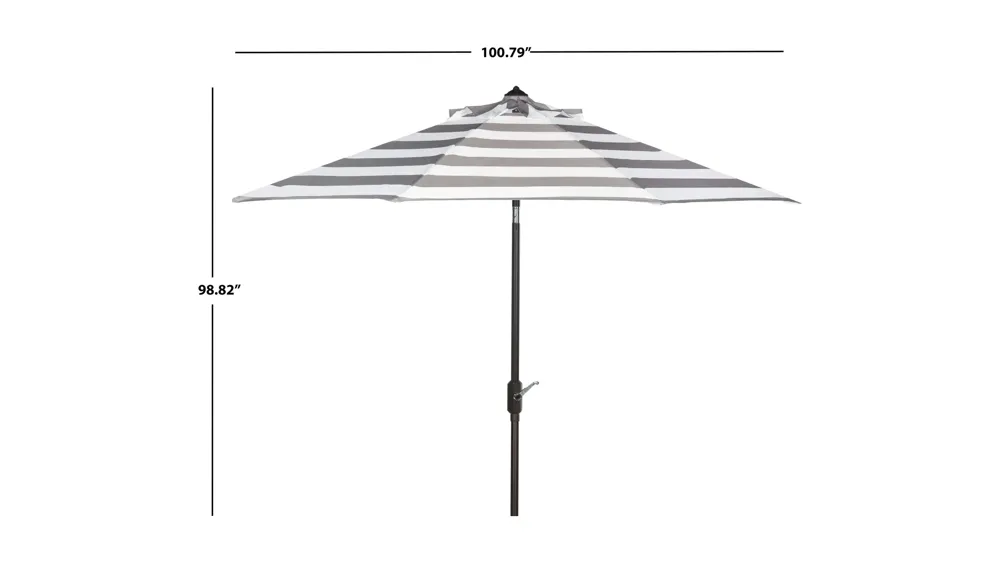 Marcie Outdoor UV-Resistant Auto-Tilt Umbrella Dimensions