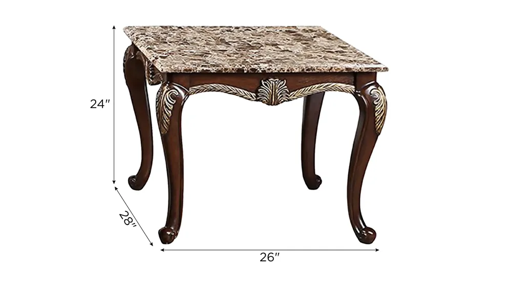 Maximus End Table Dimensions