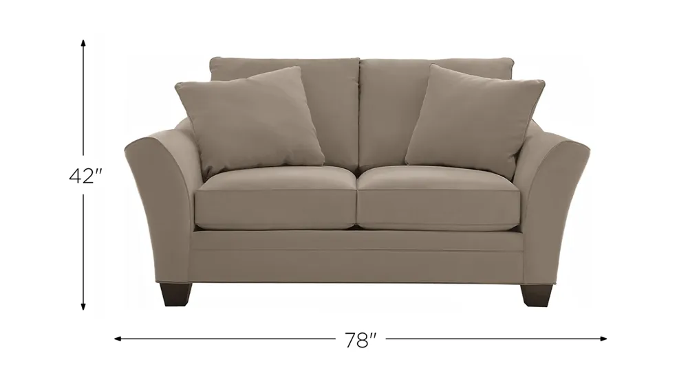 Briarwood Loveseat Dimensions