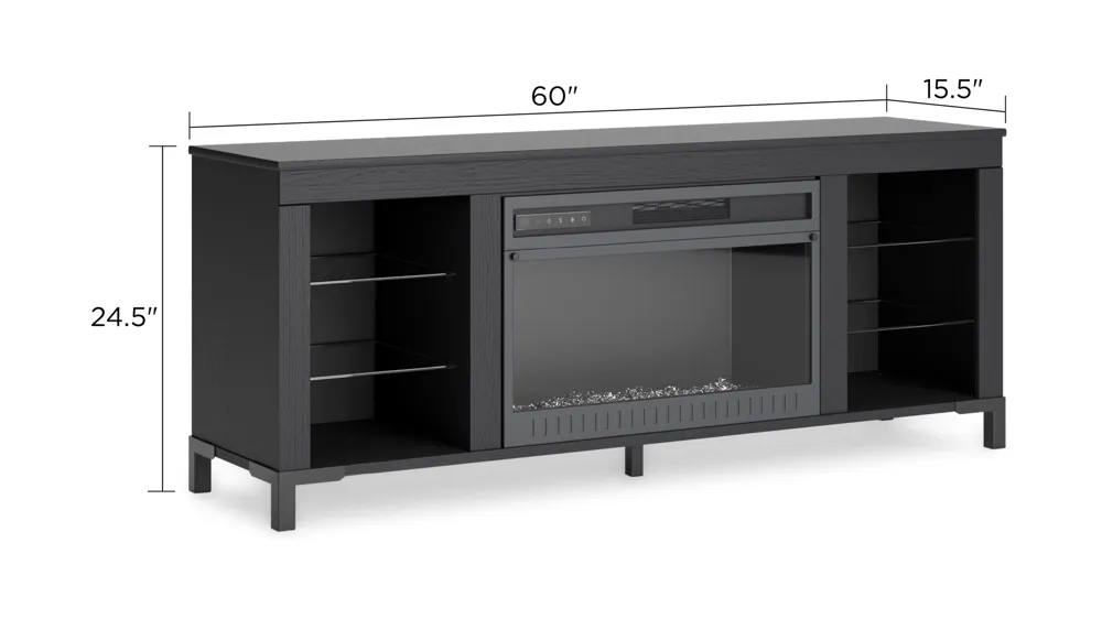 Cayberry Fireplace Console Dimensions