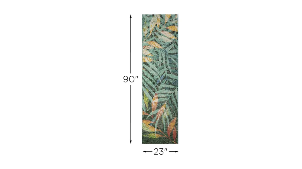 Marina Leaves Indoor/Outdoor Rug Dimensions