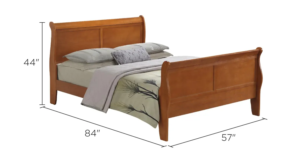 Rossie Sleigh Bed Dimensions