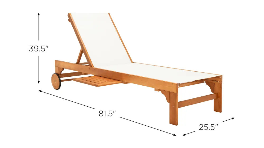 Rosen Sun Lounger Dimensions