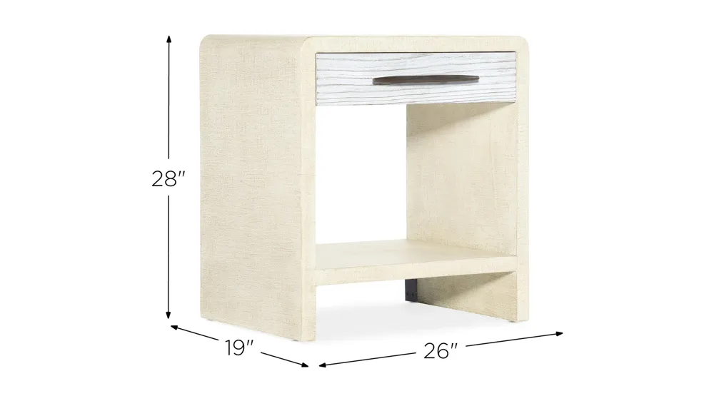 Cascade One-Drawer Nightstand Dimensions