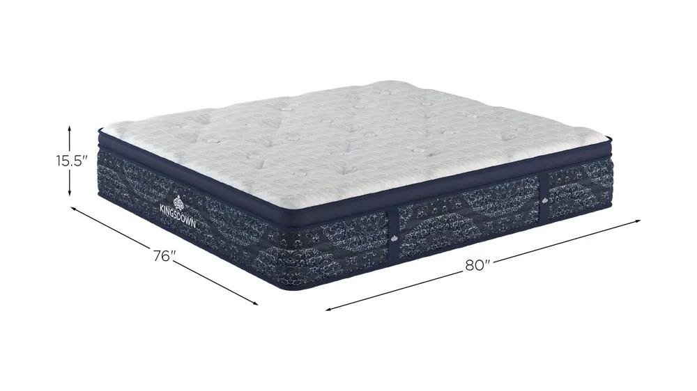 Kingsdown Select Van Pelt Plush Hybrid Euro-Top Mattress Dimensions