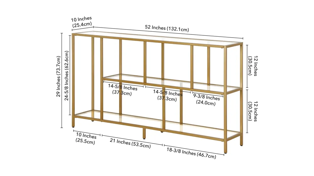 Zinnia Console Table Dimensions
