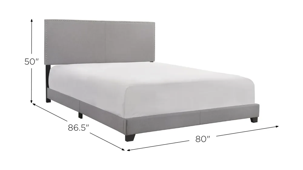 Eric Upholstered Bed Dimensions