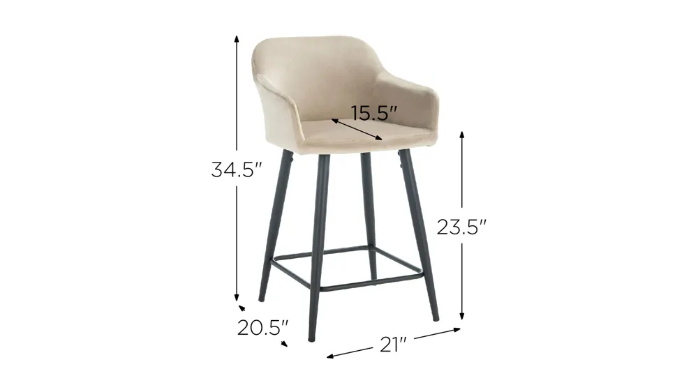 Nari Counter Stool Dimensions