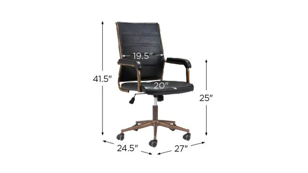 Auction Office Chair Dimensions