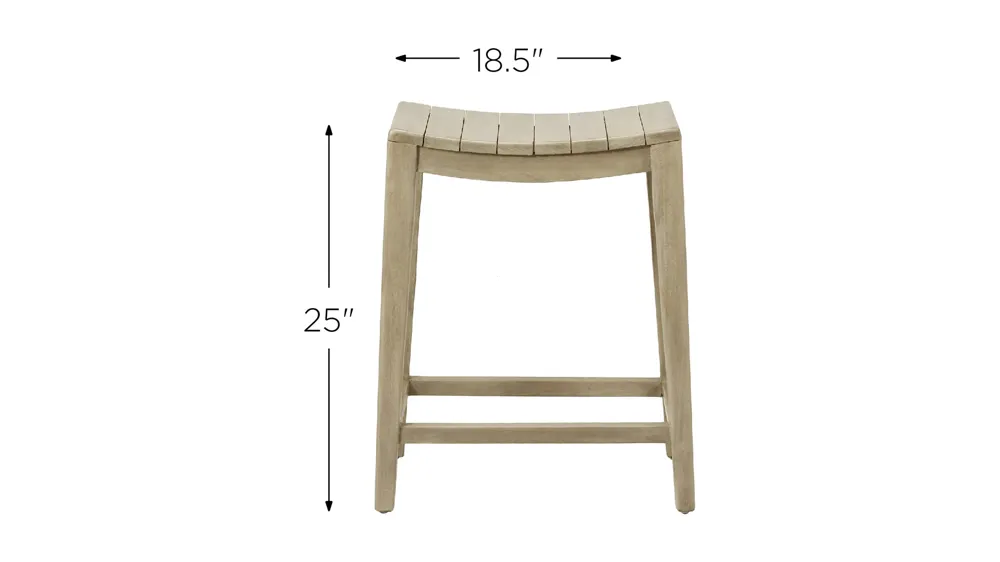 Elmo Wooden Counter Stool Dimensions