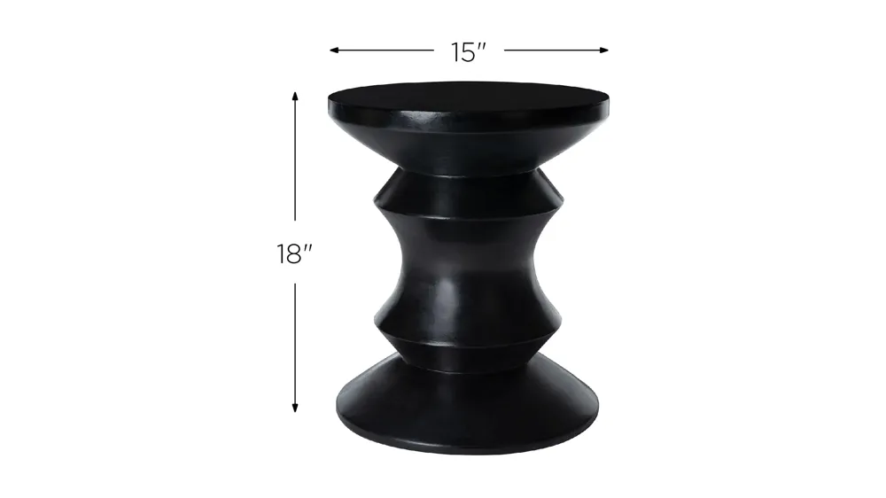 Palmdale Outdoor Concrete Accent Stool Dimensions