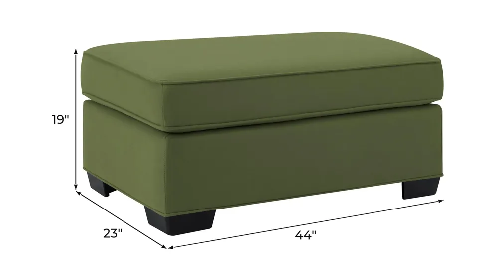 Wellsley Chair and a Half Ottoman Dimensions