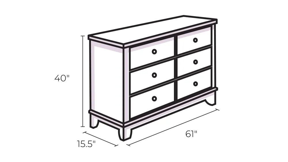 Kaydell Dresser Dimensions