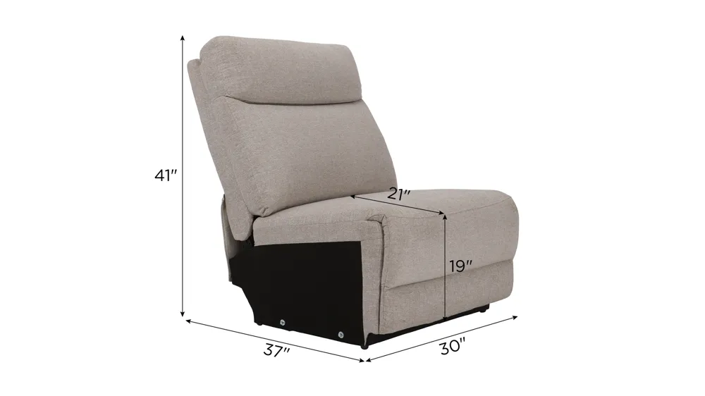 Newell Armless Chair Dimensions