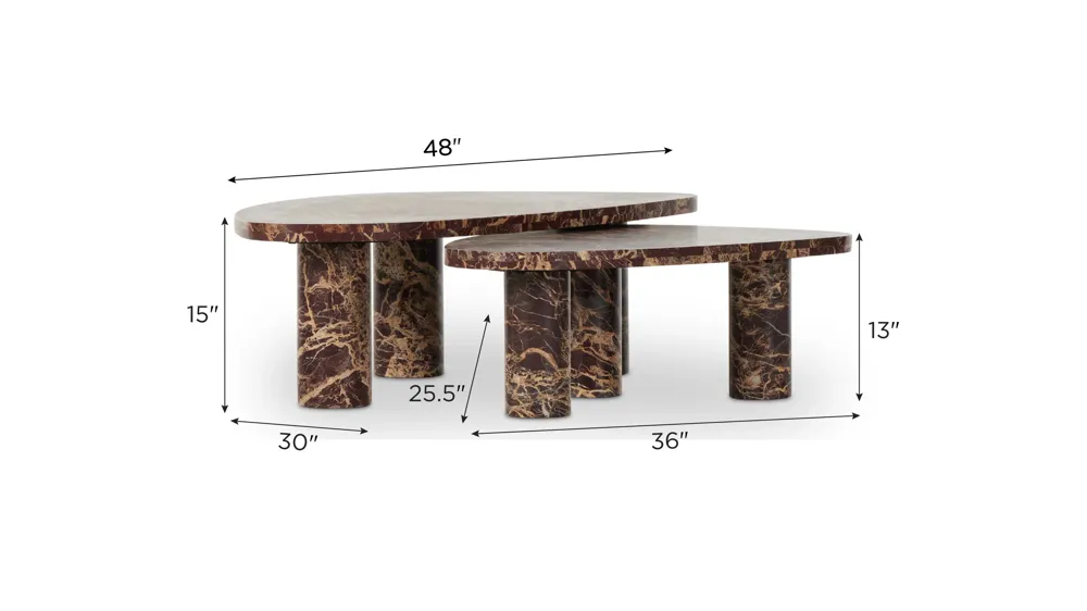 Zion Coffee Table Dimensions