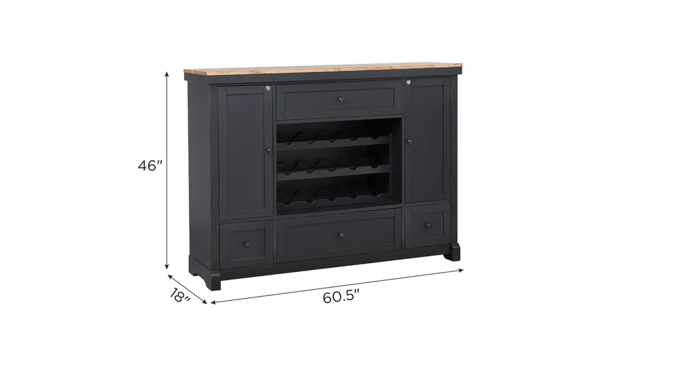 Autumn Winds Spirit Cabinet Dimensions