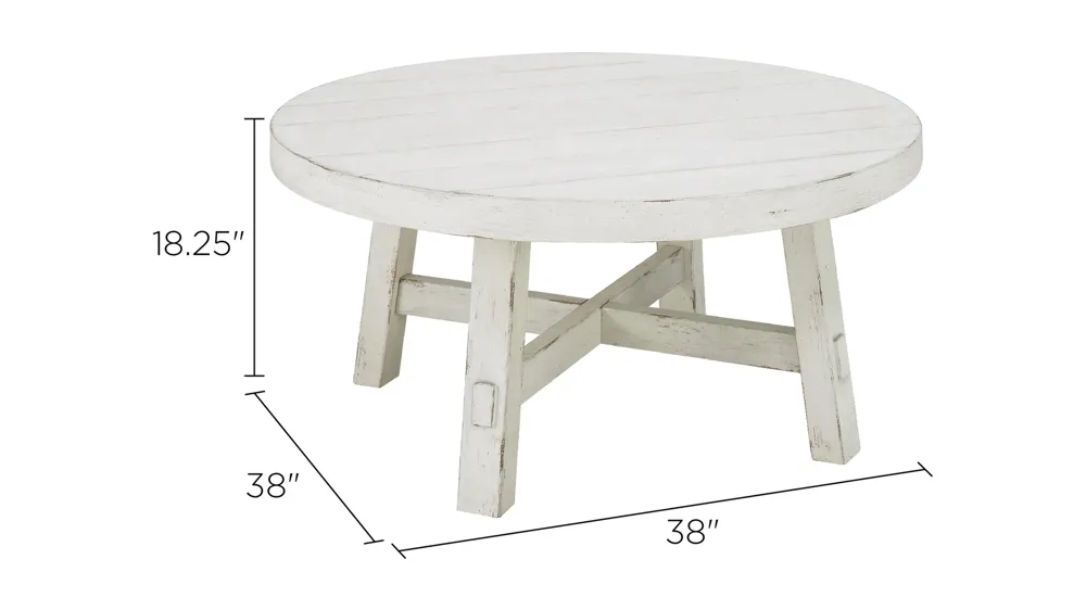 Marguerite Round Cocktail Table Dimensions