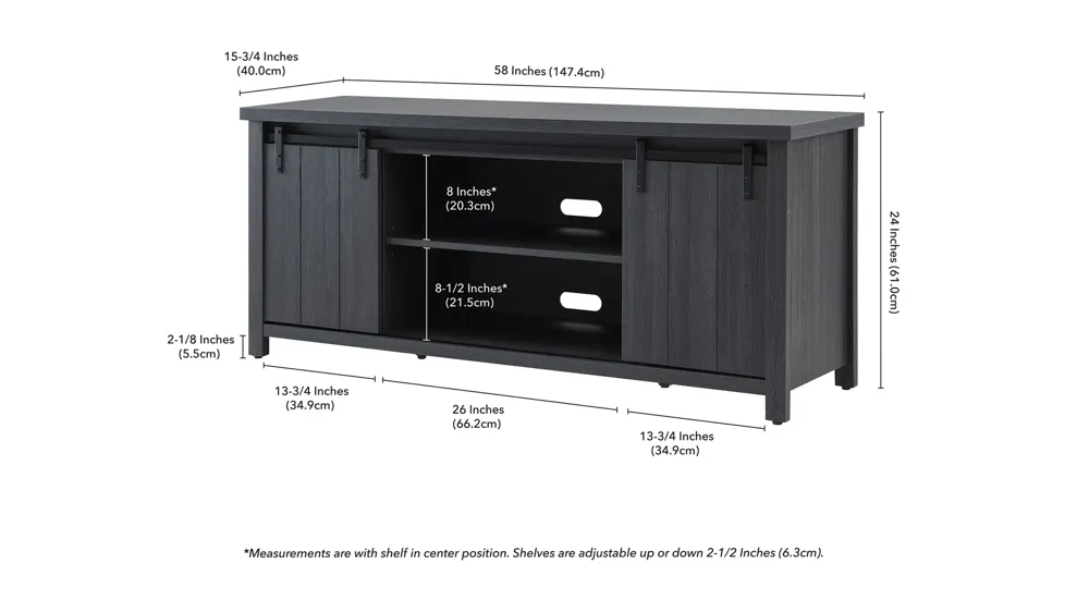 Grace TV Stand Dimensions