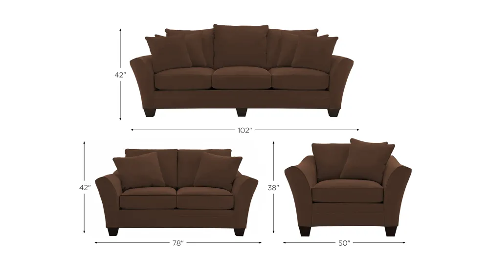 Briarwood Living Room Set Dimensions