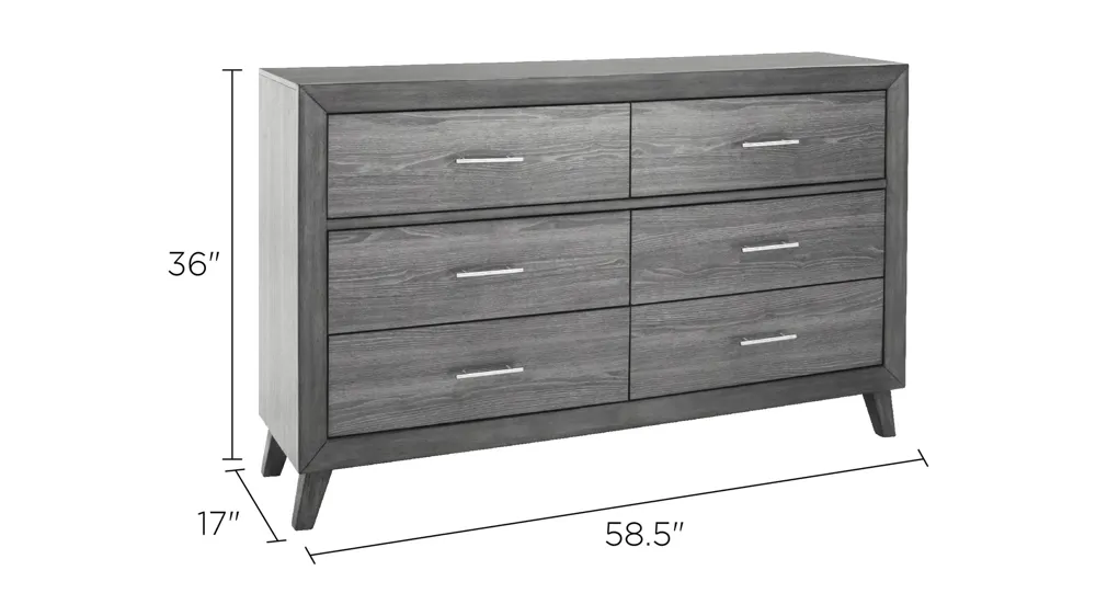 Tobyn Bedroom Dresser Dimensions