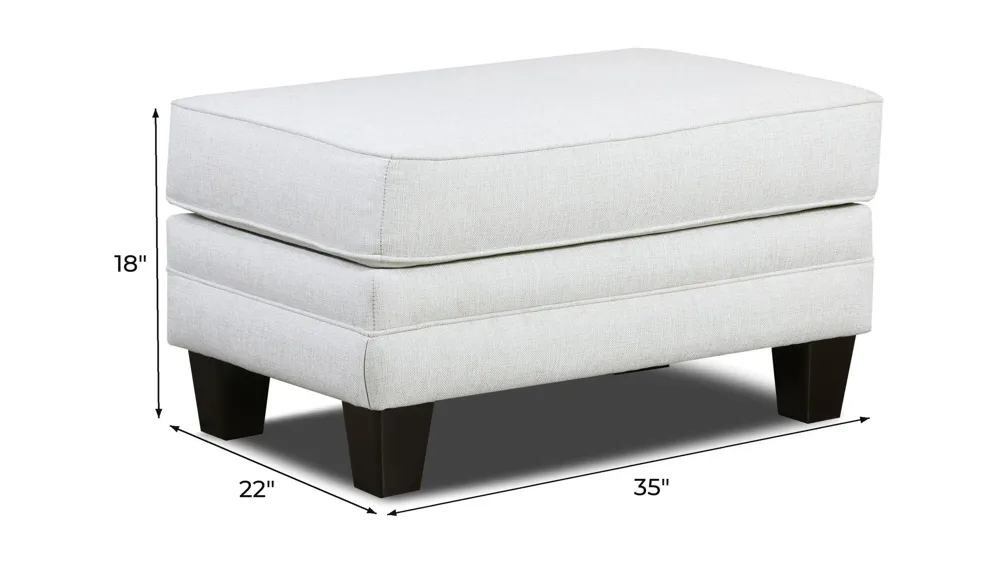 McKinley 35" Ottoman Dimensions