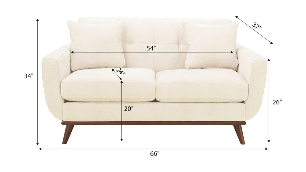 Milo Loveseat Dimensions