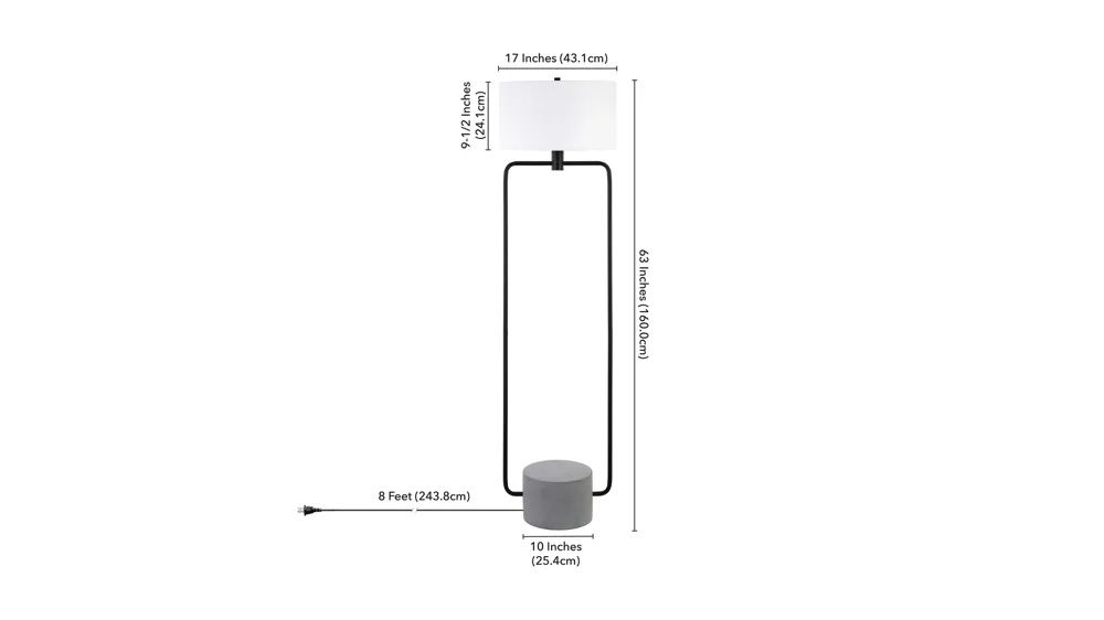 Reuben Floor Lamp Dimensions