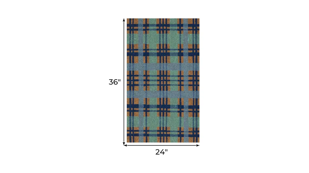 Natura Plaid Mat Dimensions