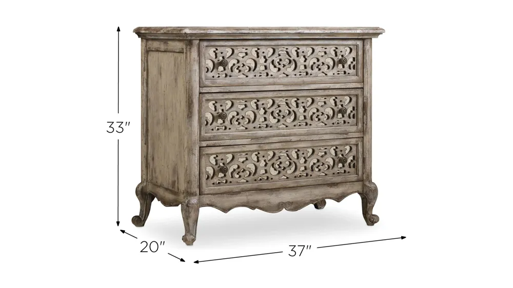 Chatelet Fretwork Nightstand Dimensions
