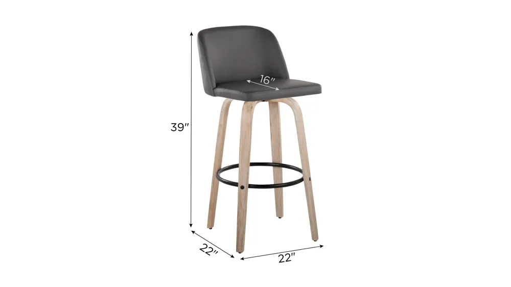 Toriano Barstool - Set of 2 Dimensions