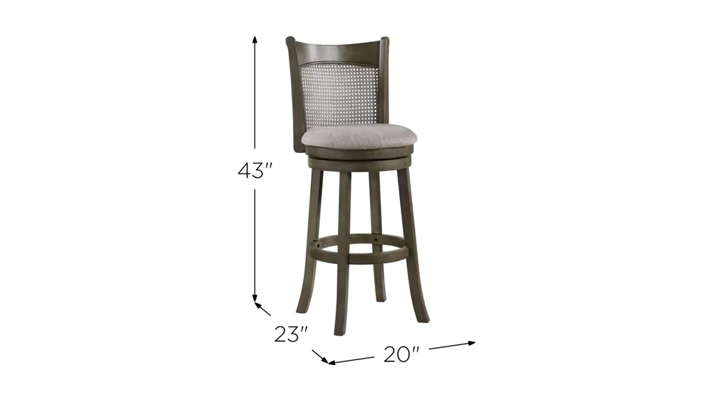 Rusaw Bar Stool Dimensions