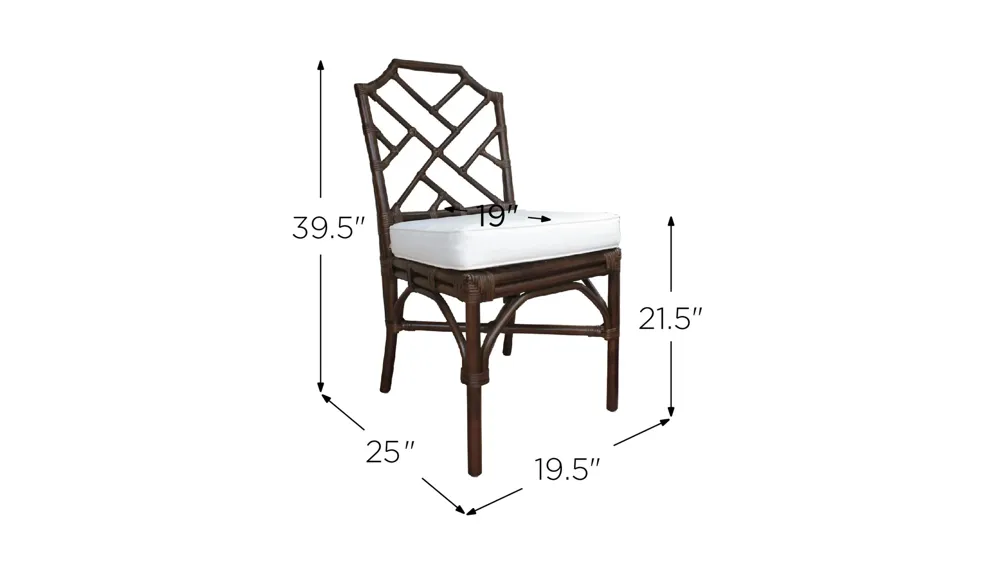Kara Dining Chair: Set of 2 Dimensions