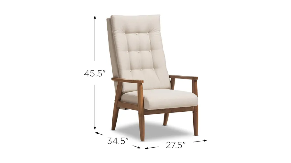 Roxy High-Back Chair Dimensions