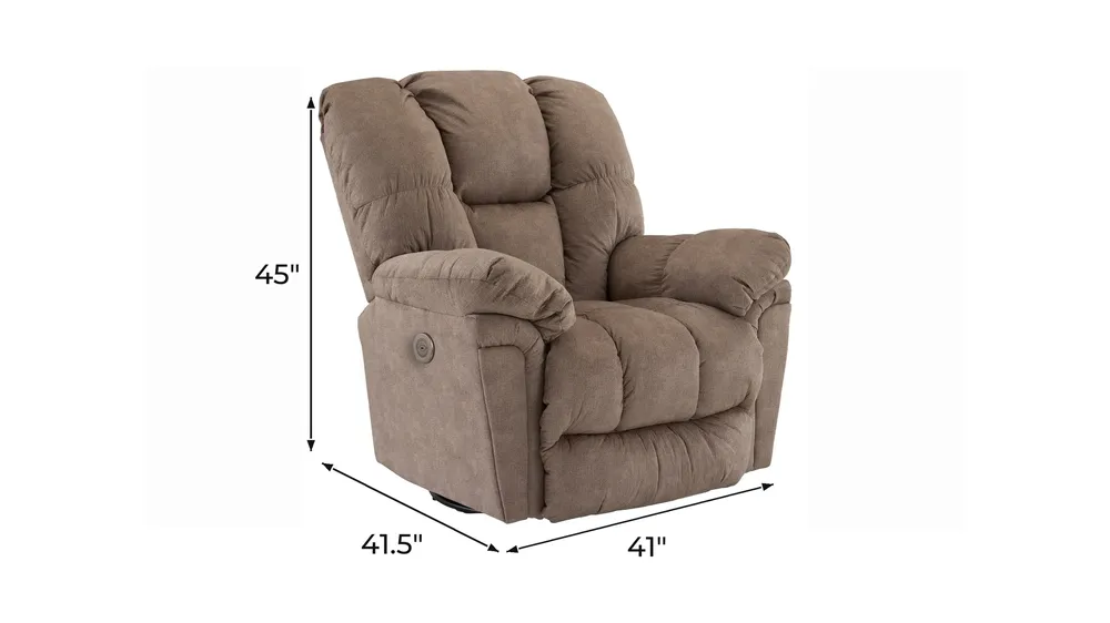 Leroy Power Swivel Glider Recliner Dimensions