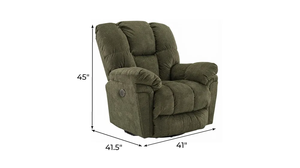 Leroy Power Swivel Glider Recliner Dimensions