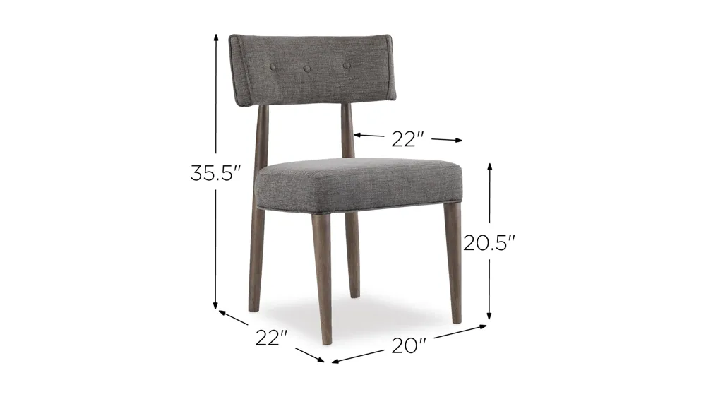 Curata Upholstered Dining Chair Dimensions