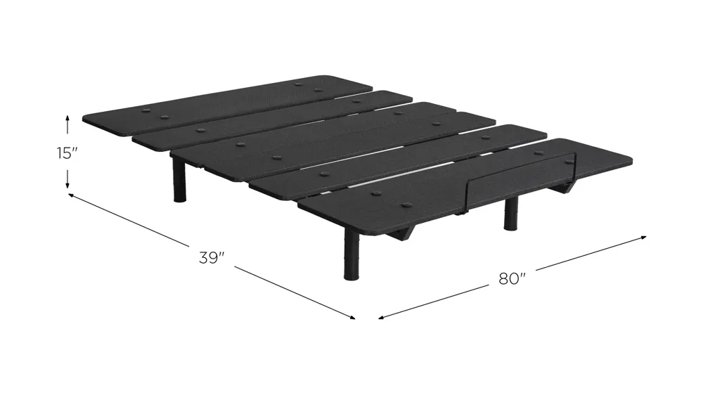 BEDGEAR Flex L Adjustable Base Dimensions