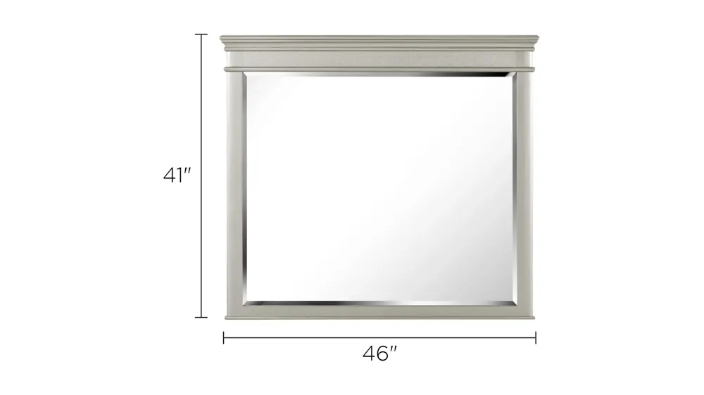 Tiffany Bedroom Dresser Mirror Dimensions