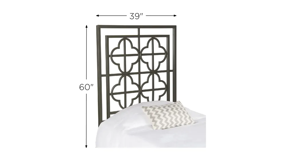 Lucinda Francais Metal Headboard Dimensions